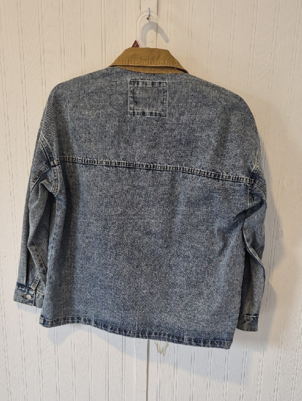 Ashley by 26 International Two-Tone Denim Jacket | Corduroy Collar - Picture 8 of 9